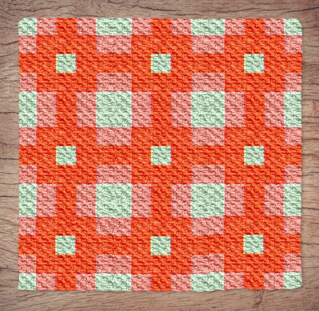Cassandra Quilt Afghan, C2C Crochet Pattern