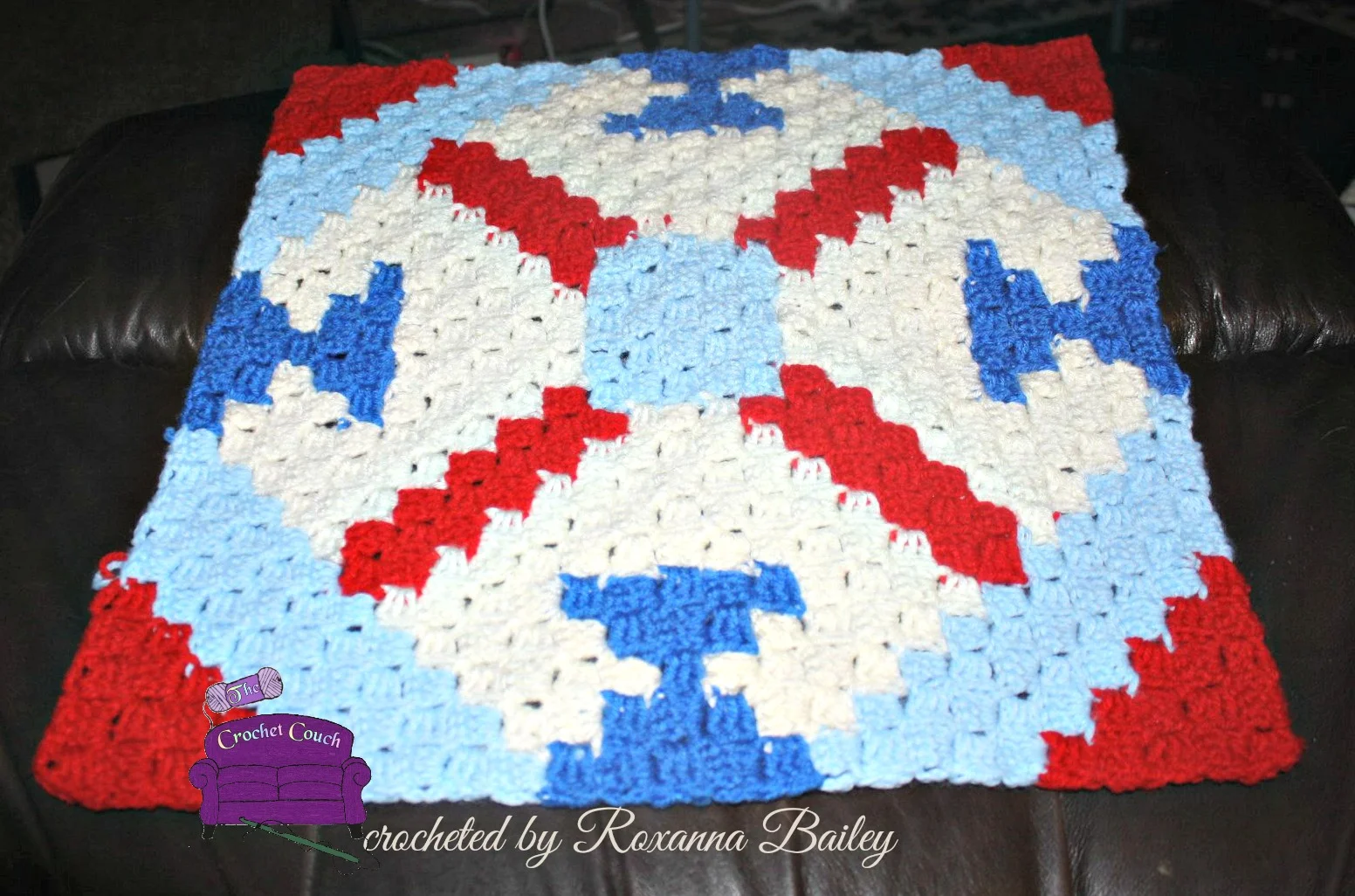 #9 Cheryl Quilt Square, C2C Crochet Pattern