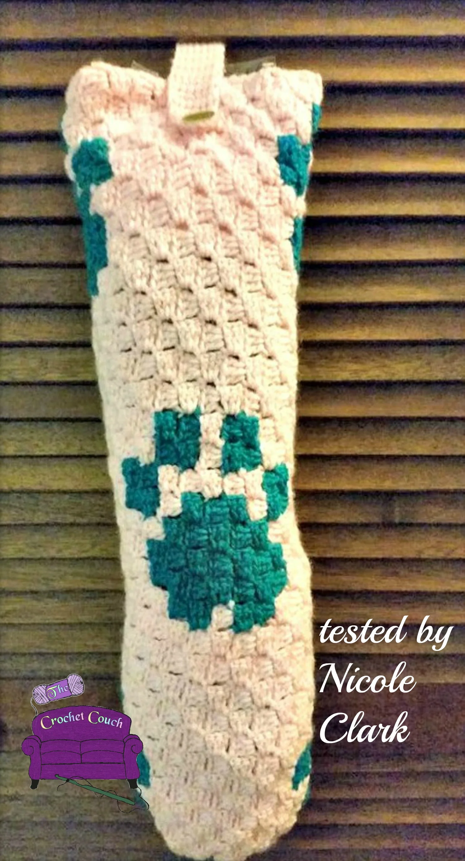 Paws Grocery Bag Holder, C2C Crochet Pattern