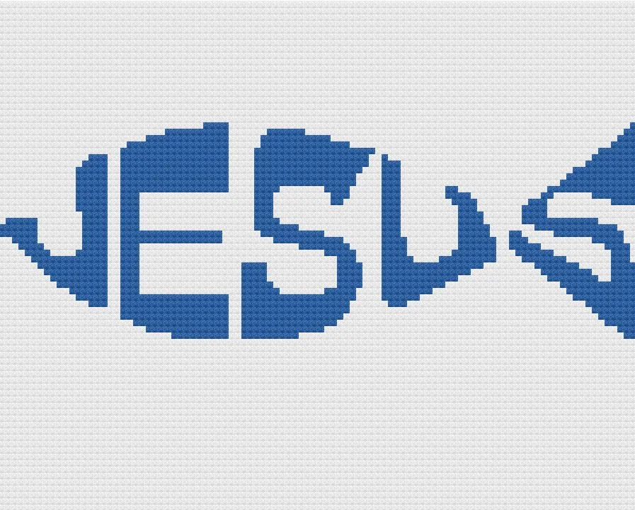 Jesus Afghan, C2C Crochet Pattern