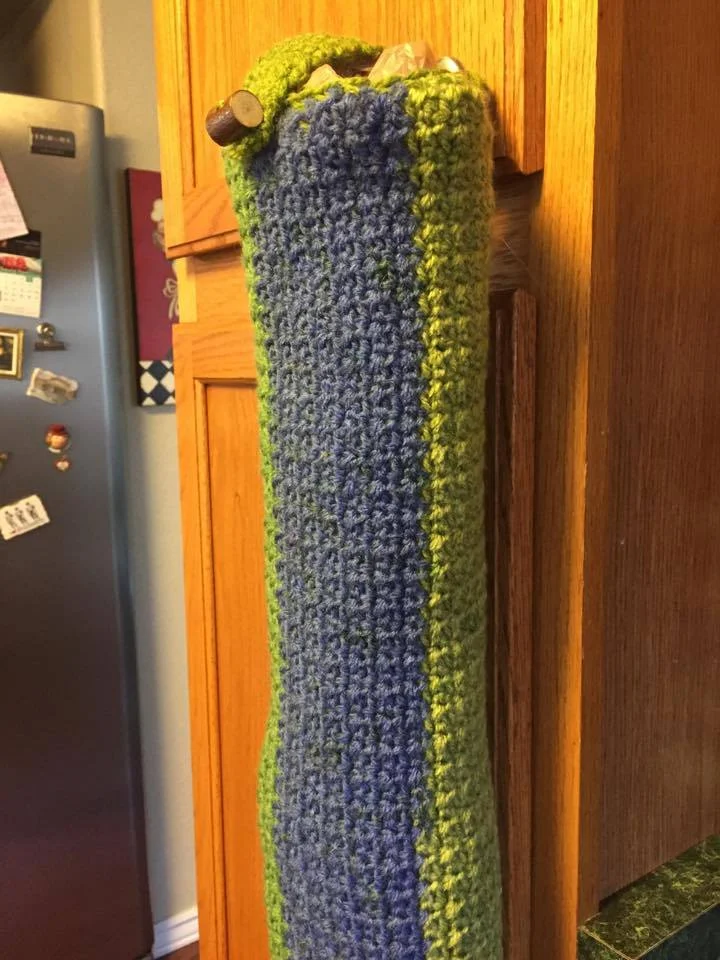 Kiwi Grocery Bag Holder, Crochet Pattern