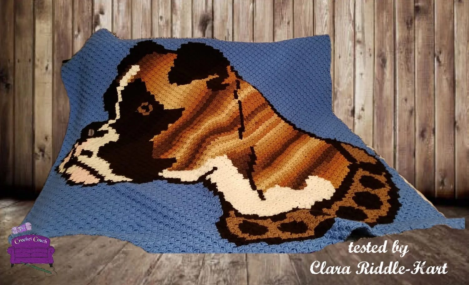 Boxer Afghan C2C Graph and Written Word Chart