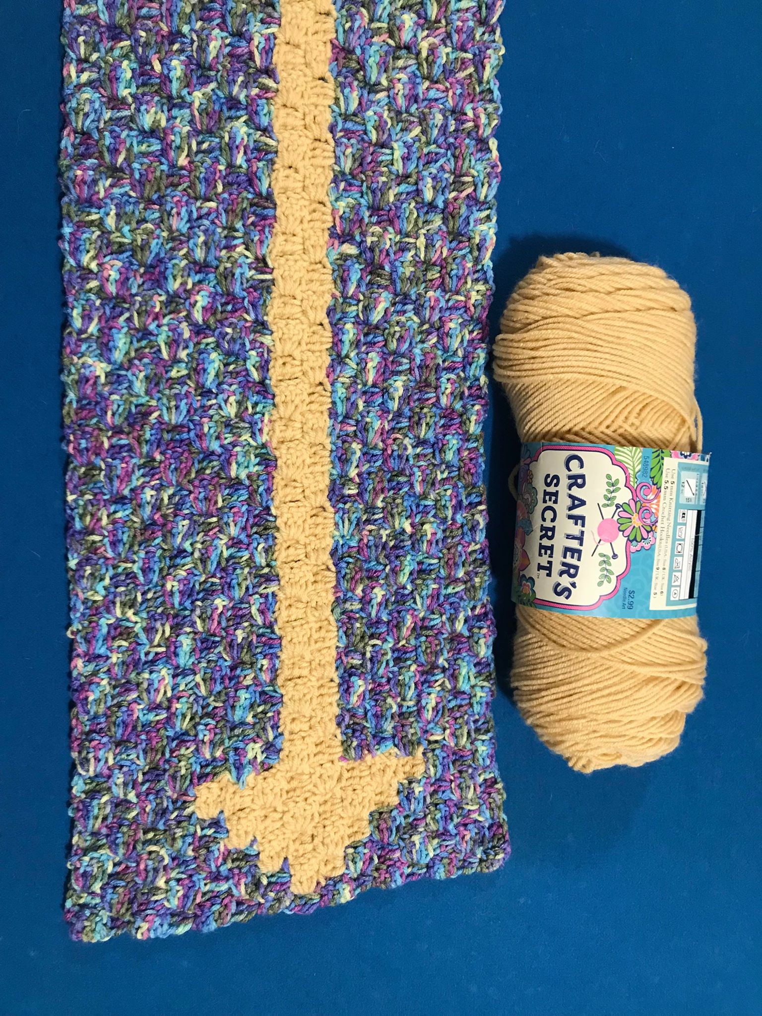Arrow Scarf, C2C Crochet Pattern