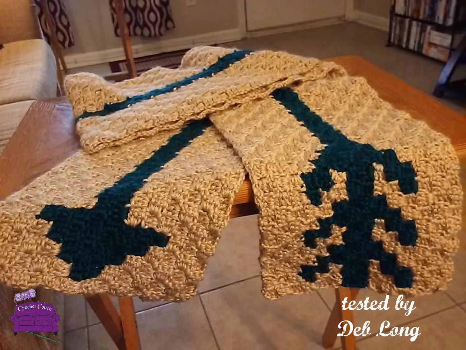 Arrow Scarf, C2C Crochet Pattern, Written Row Counts, C2C Graphs, Corner to Corner, Crochet Pattern, C2C Graph