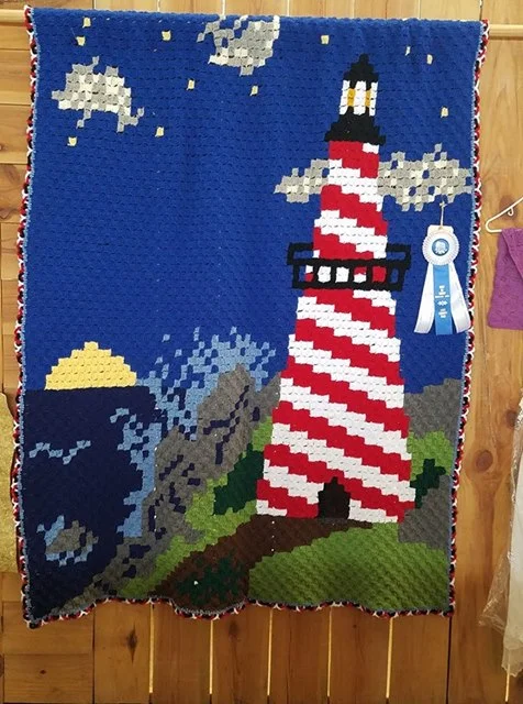 Lighthouse Afghan, C2C Crochet Pattern