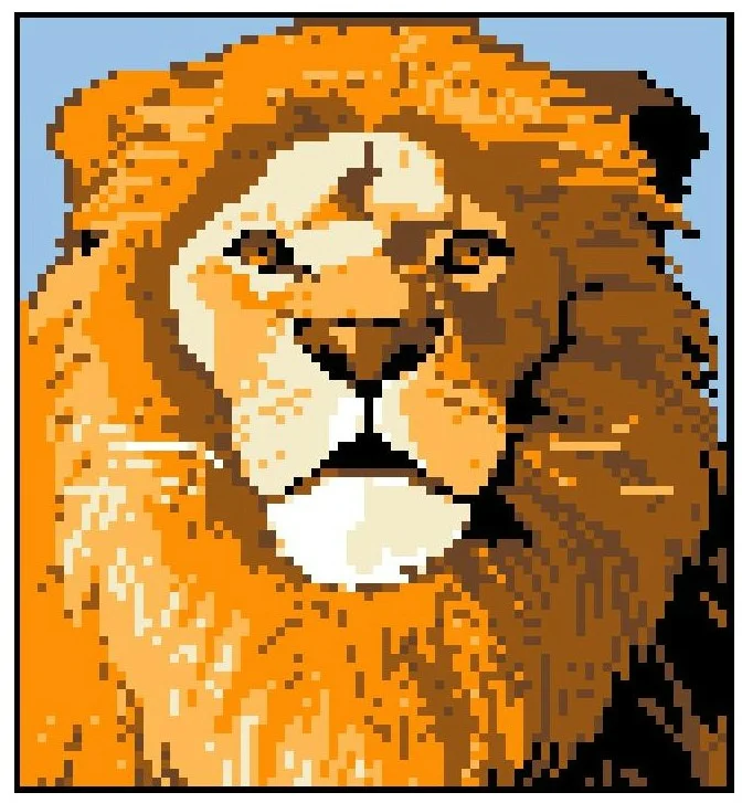 Lion Afghan, C2C Crochet Pattern