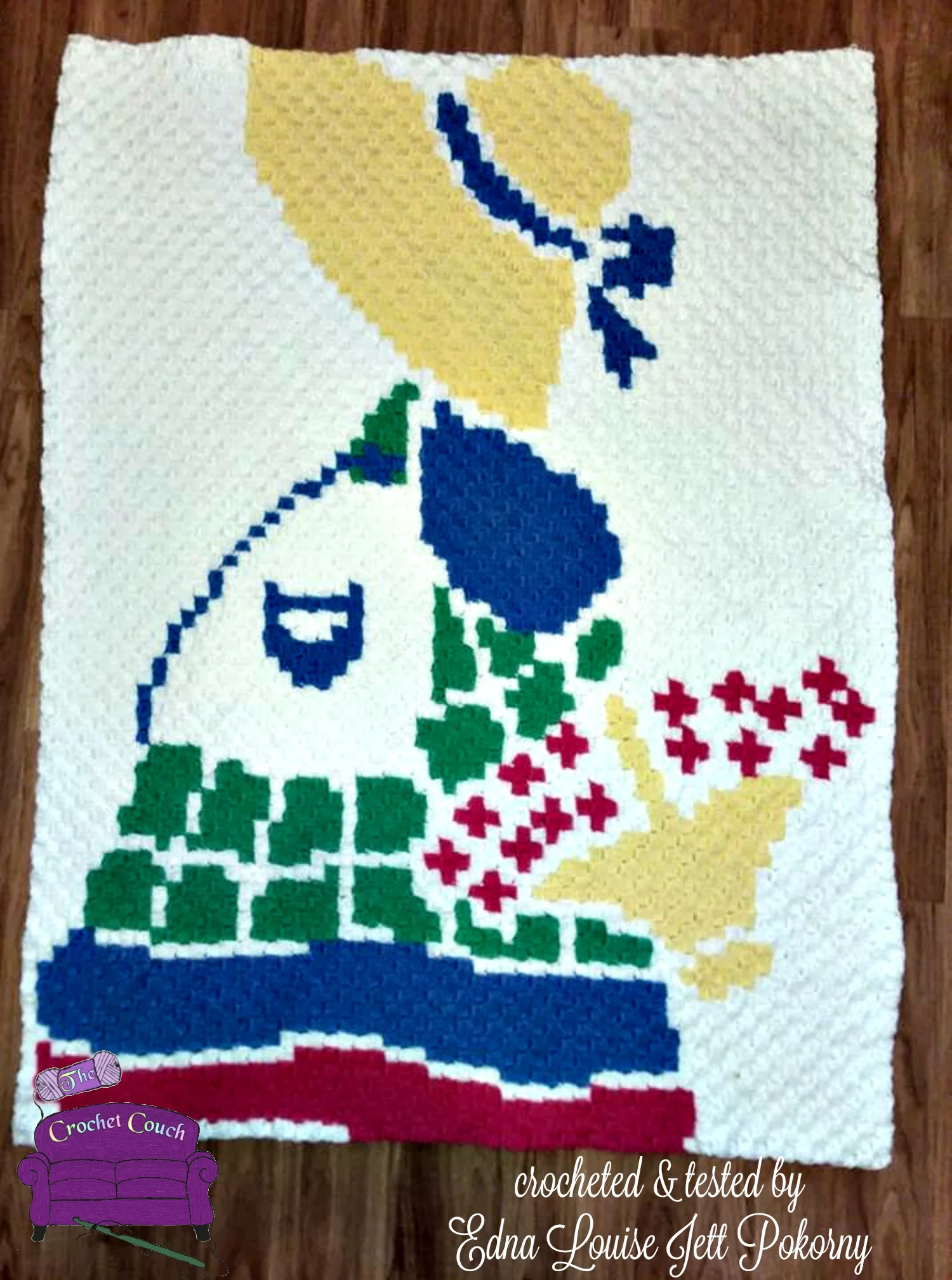 Sunbonnet Sue Afghan, C2C Crochet Pattern