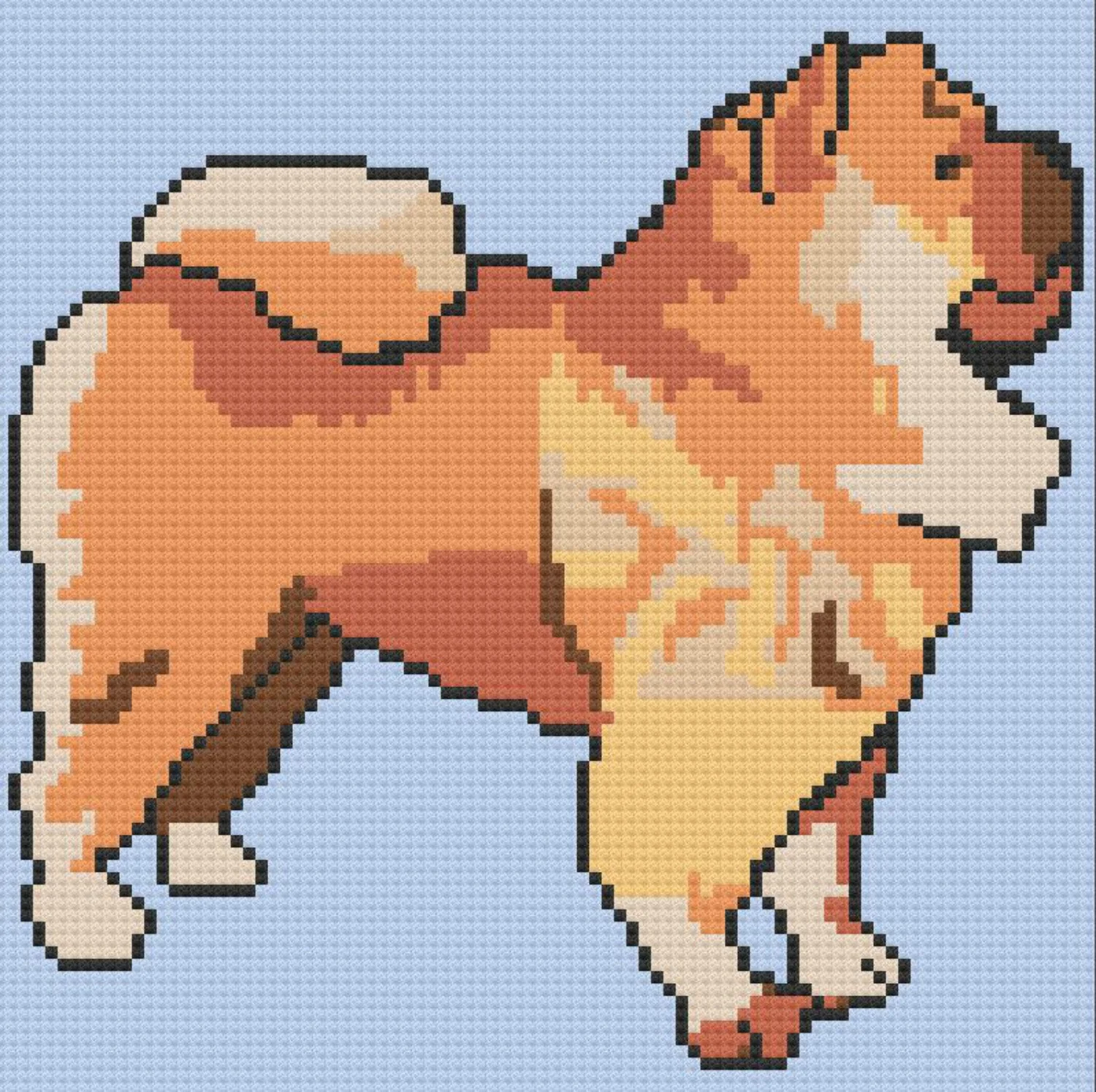 Chow Chow Afghan, C2C Crochet Pattern
