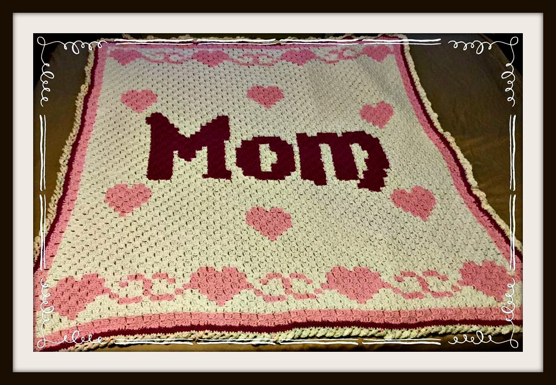 Love Mom #2, C2C Crochet Pattern