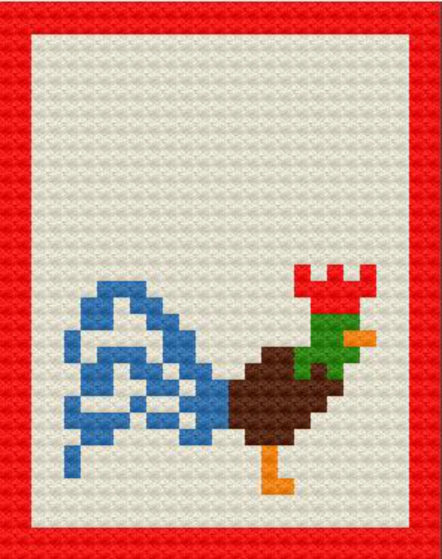 Rooster Grocery Bag Holder, C2C Crochet Pattern, Written Row by Row, Color Counts, Instant Download, C2C Graph, C2C Pattern