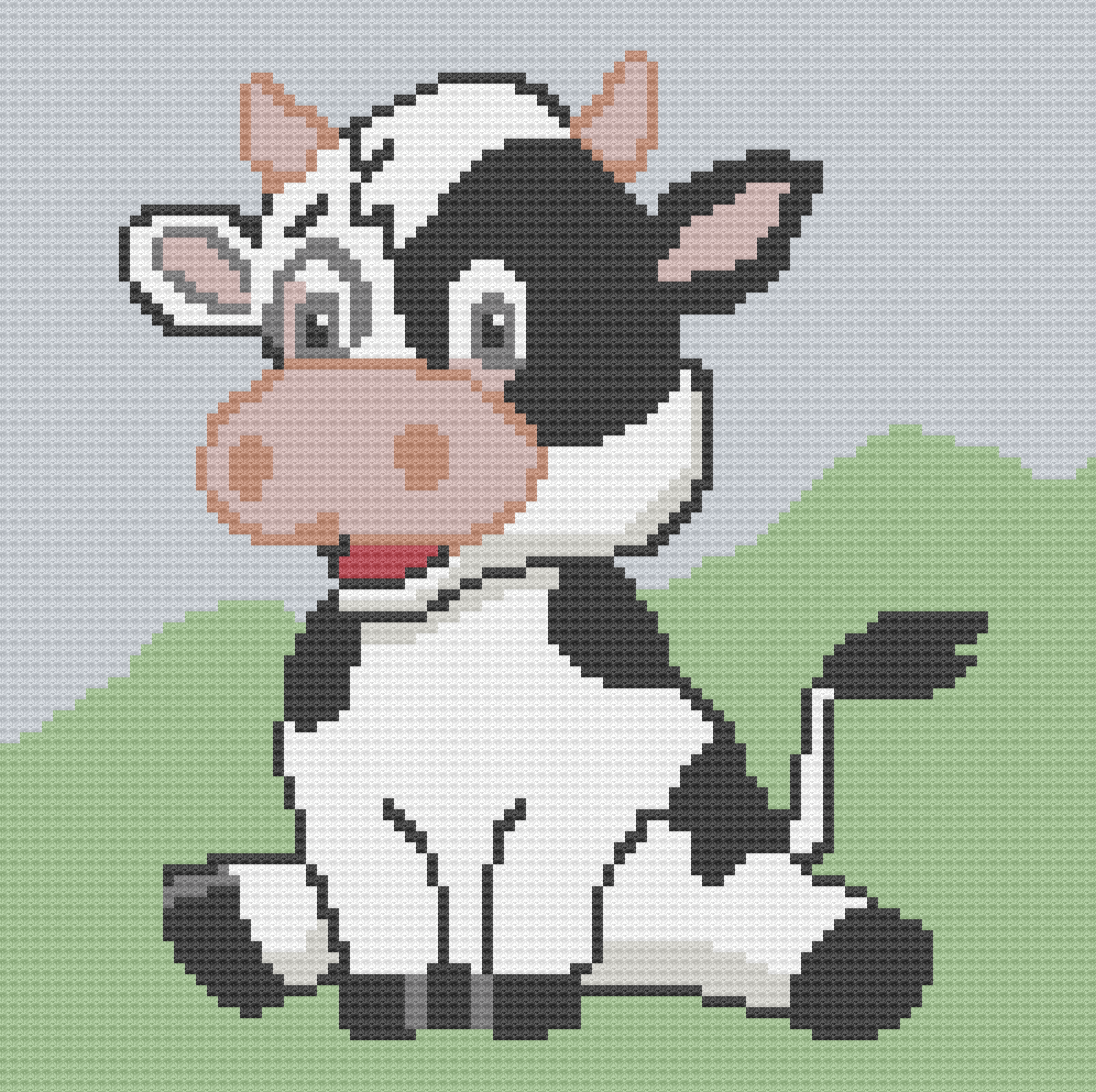 Calf Baby Afghan, SC or TSS Crochet Pattern