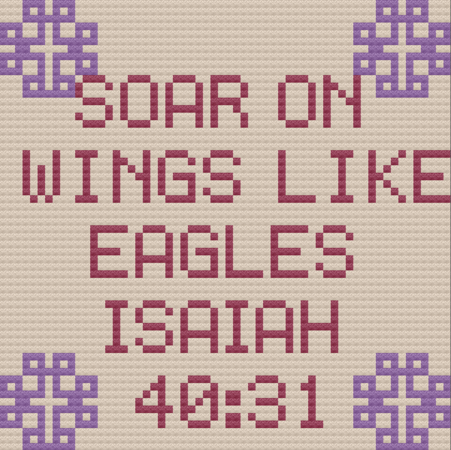 Isaiah 40:13 Afghan, C2C Crochet Pattern, Written Row by Row, Color Counts, Instant Download, C2C Graph, C2C Pattern