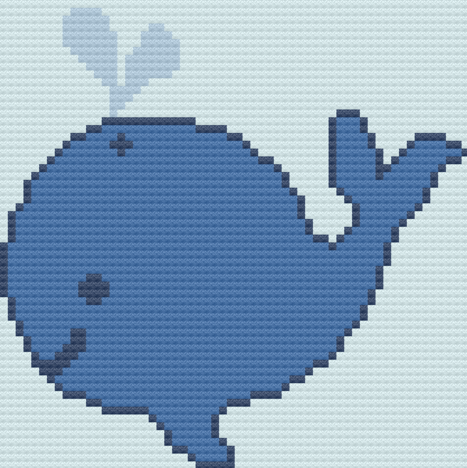 Whale of a Time Baby Afghan, C2C Crochet Pattern