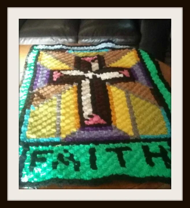 Stained Glass Children's Afghan, C2C Crochet Pattern