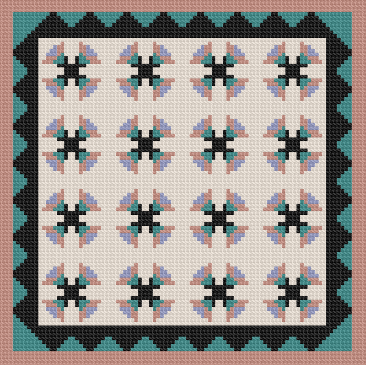 After Hours Afghan, C2C Crochet Pattern, Written Row by Row, Color Counts, Instant Download, C2C Graph, C2C Pattern, c2c graphgan pattern,Corner to Corner, Graphgan, Crochet Pattern