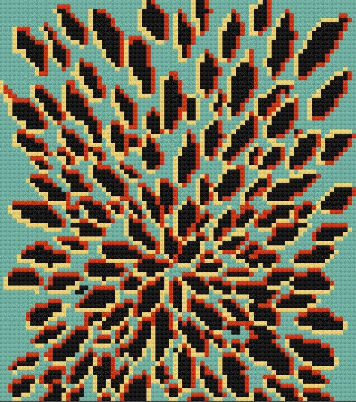 Meteor Explosion Afghan, C2C Crochet Pattern, Written Row by Row, Color Counts, Instant Download, C2C Graph, C2C Pattern, c2c graphgan pattern, Corner to Corner, Graphgan, Crochet Pattern