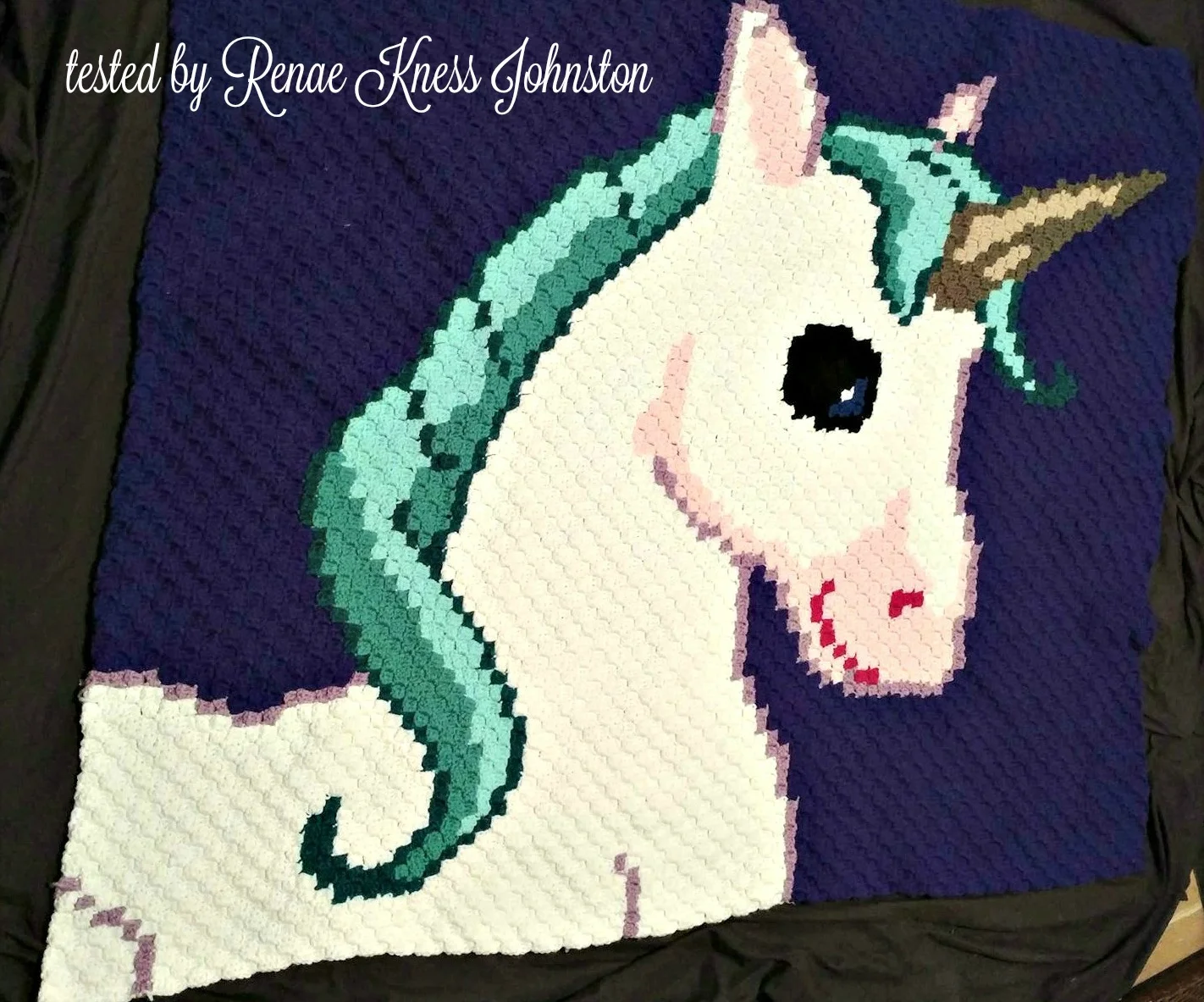 Unicorn Kids Afghan, C2C Crochet Pattern, Written Row by Row, Color Counts, Instant Download, C2C Graph, C2C Pattern, c2c graphgan pattern, Corner to Corner, Graphgan, Crochet Pattern
