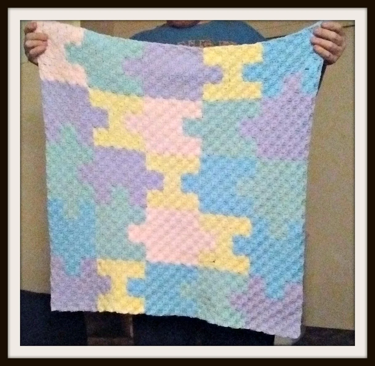 Puzzle Baby Afghan, C2C Crochet Pattern, Written Row by Row, Color Counts, Instant Download, C2C Graph, C2C Pattern, c2c graphgan pattern, Corner to Corner, Graphgan, Crochet Pattern