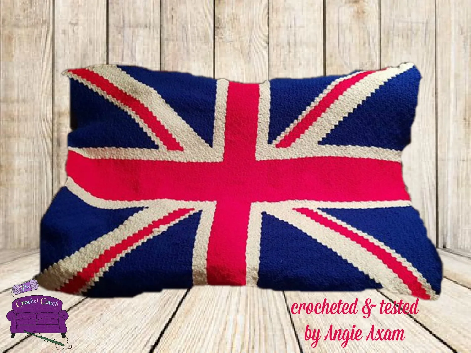 British Flag Afghan C2C Crochet Pattern