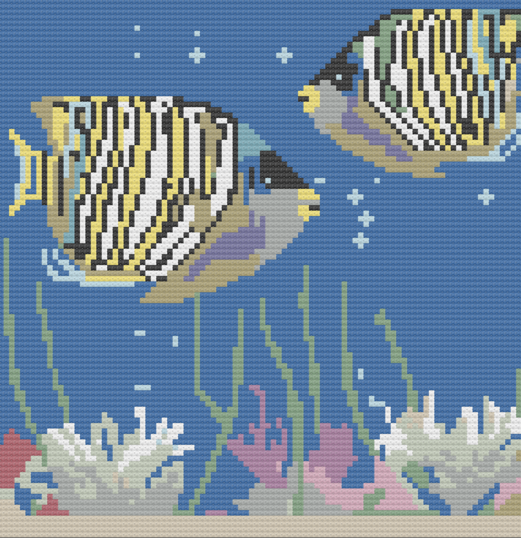Fish in Aquarium Afghan, C2C Crochet Pattern, Written Row by Row, Color Counts, Instant Download, C2C Graph, C2C Pattern, C2C Graphgan Pattern, Corner to Corner, Graphgan, Crochet Pattern