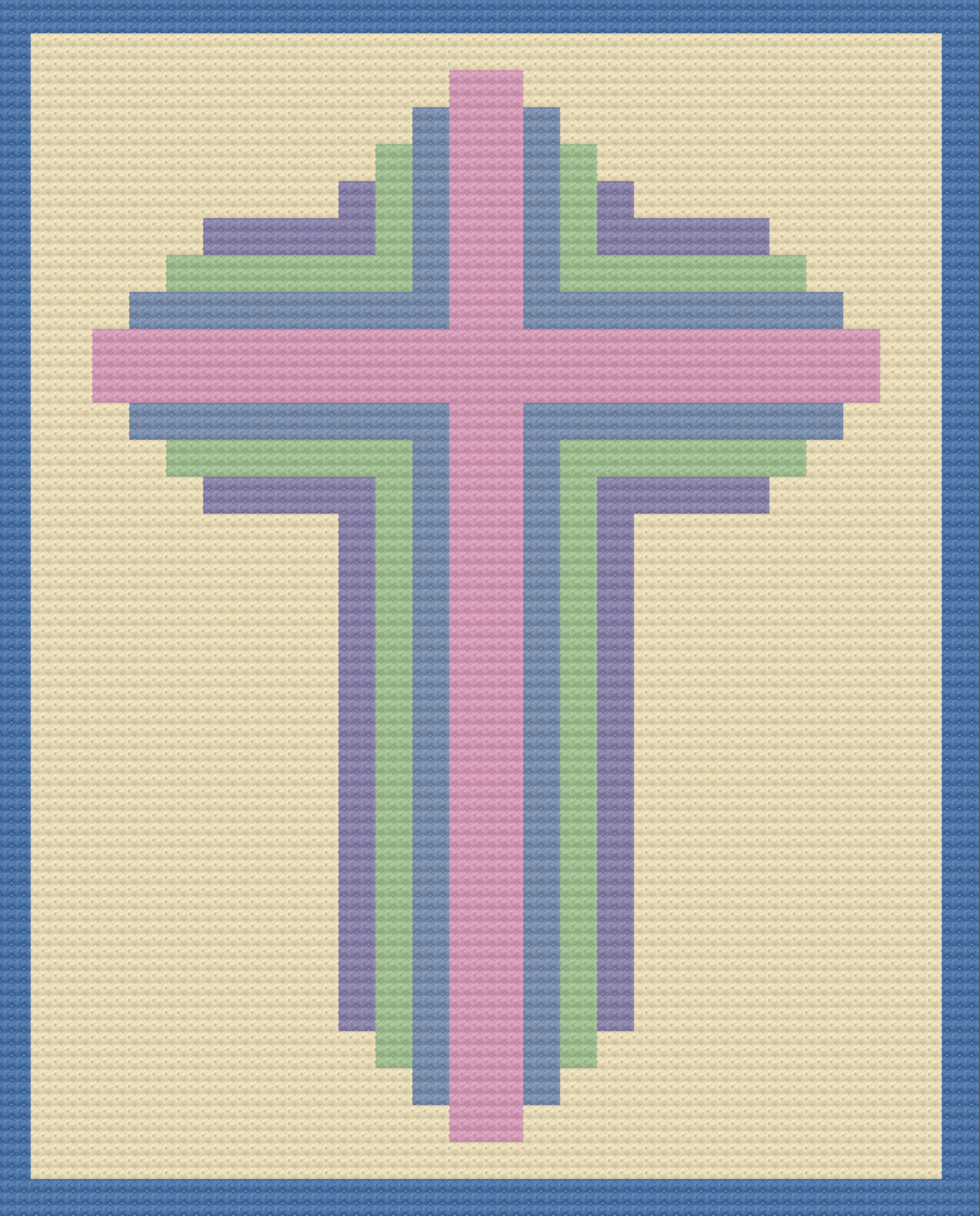 Cross Quilt Afghan, C2C Crochet Pattern, Written Row by Row, Color Counts, Instant Download, C2C Graph, C2C Pattern, C2C Graphgan Pattern, Corner to Corner, Graphgan, Crochet Pattern