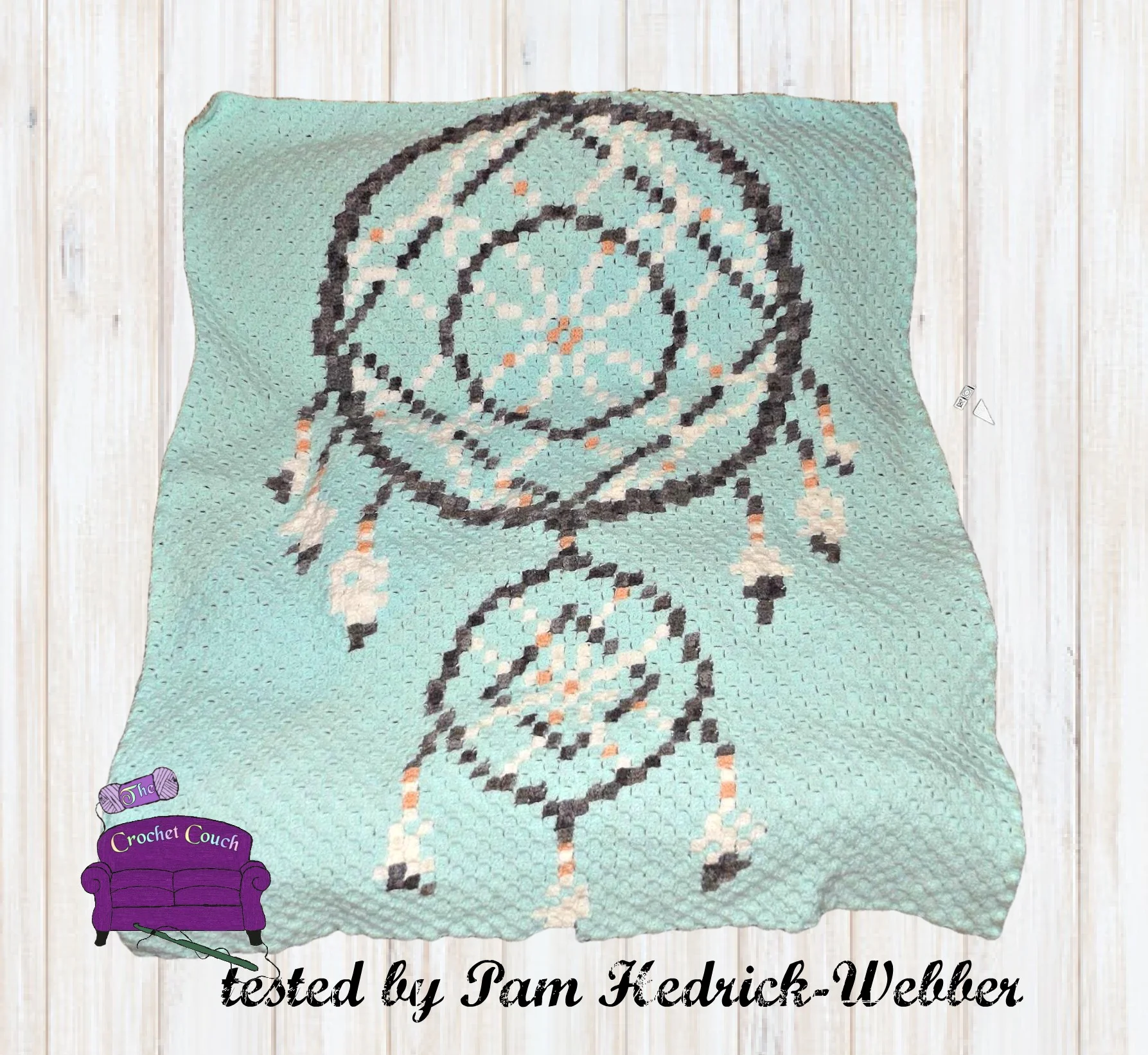 Dream Catcher Afghan, C2C Crochet Pattern