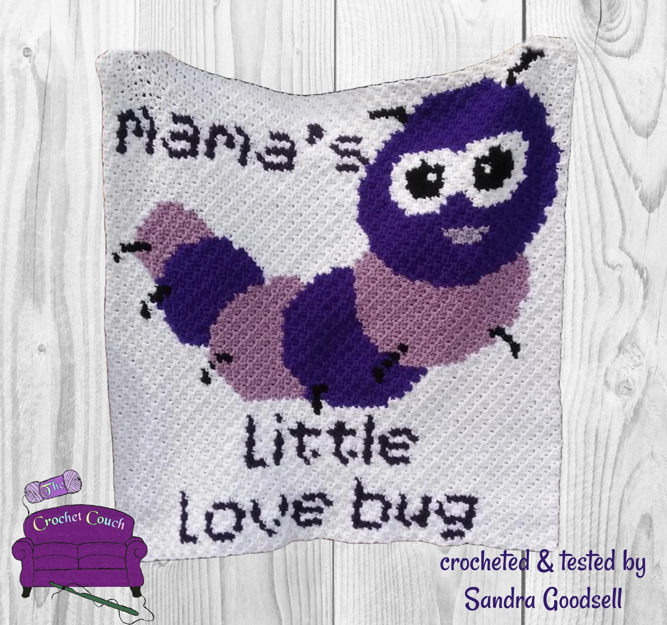 Mamas Little Love Bug Afghan, C2C Crochet Pattern