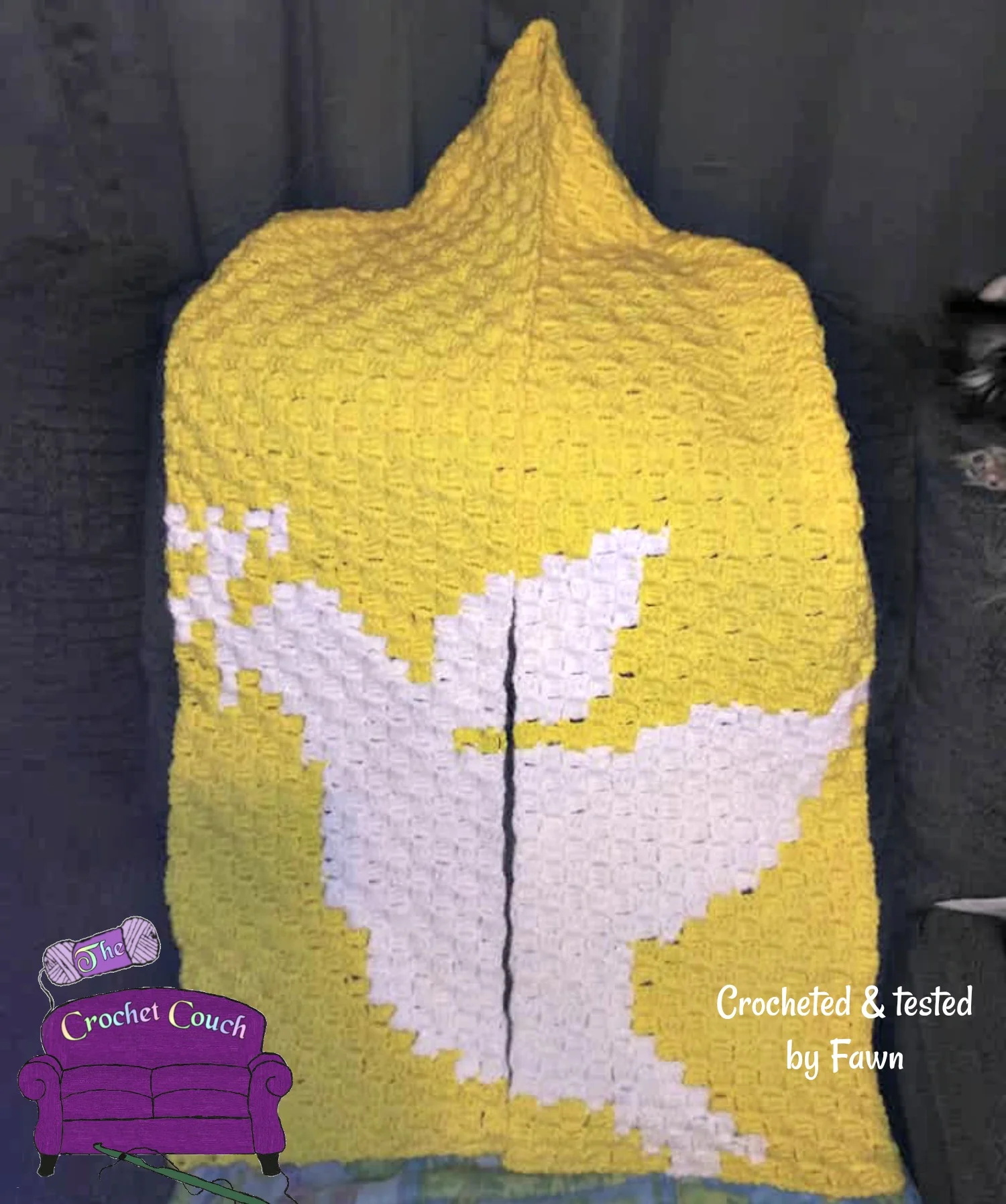 Dove Scarf, C2C Crochet Pattern