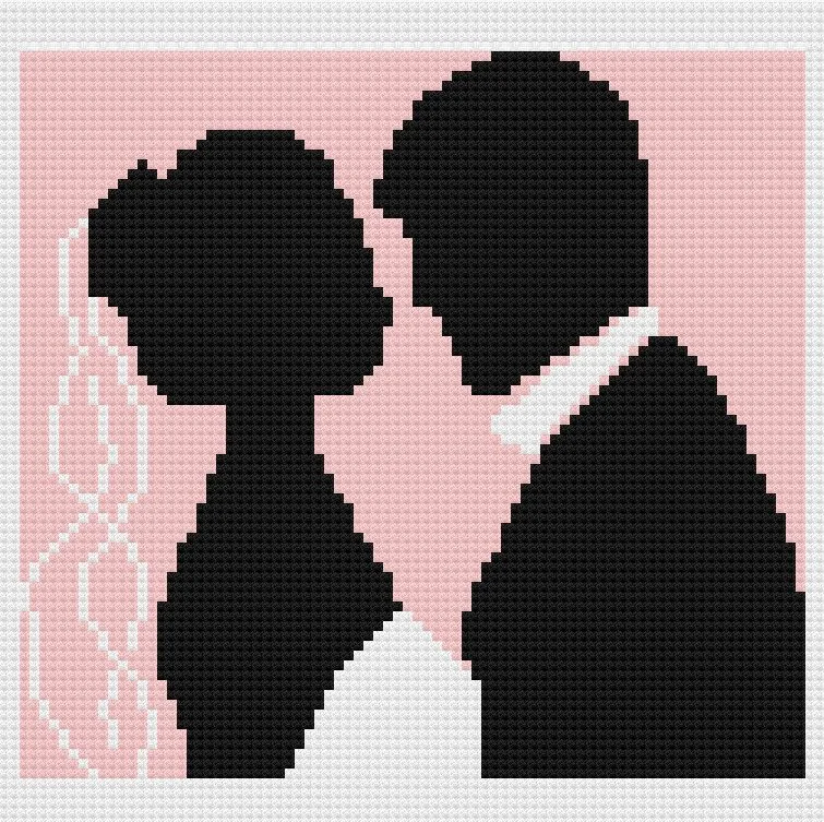 Wedding Couple 2 Afghan, C2C Crochet Pattern, Written Row by Row, Color Counts, Instant Download, C2C Graph, C2C Pattern, Graphgan Pattern, Corner to Corner, Graphgan, Crochet Pattern