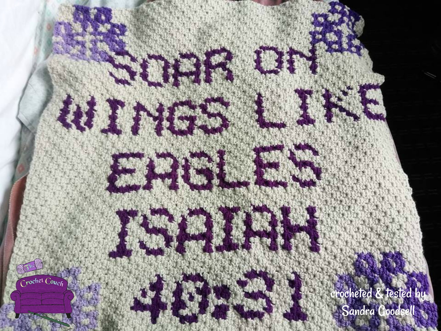 Isaiah 40:13 Afghan, C2C Crochet Pattern