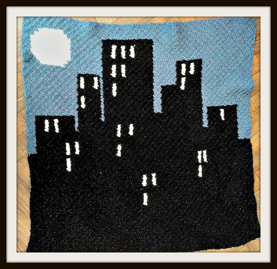 Nighttime Afghan, C2C Crochet Pattern, Written Row by Row, Color Counts, Instant Download, C2C Graph, C2C Pattern, Graphgan Pattern, Corner to Corner, Graphgan, Crochet Pattern