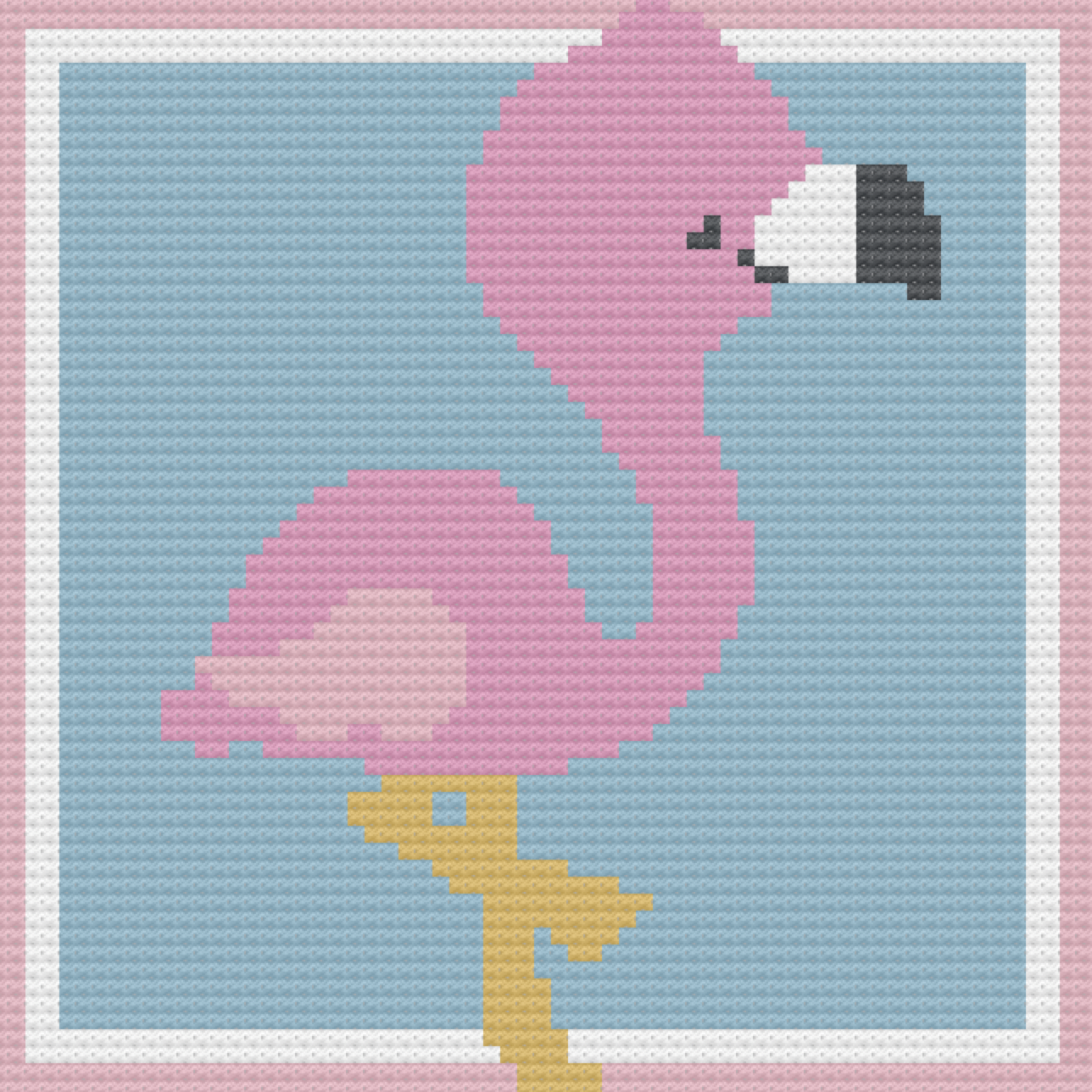 Flamingo Baby Afghan, C2C Crochet Pattern, Written Row by Row, Color Counts, Instant Download, C2C Graph, C2C Pattern, Graphgan Pattern, Corner to Corner, Graphgan, Crochet Pattern