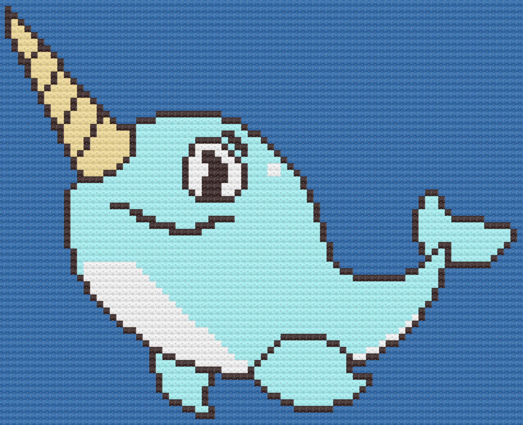 Narwhal Kids Afghan, C2C Crochet Pattern, Written Row by Row, Color Counts, Instant Download, C2C Graph, C2C Pattern, Graphgan Pattern, Corner to Corner, Graphgan, Crochet Pattern