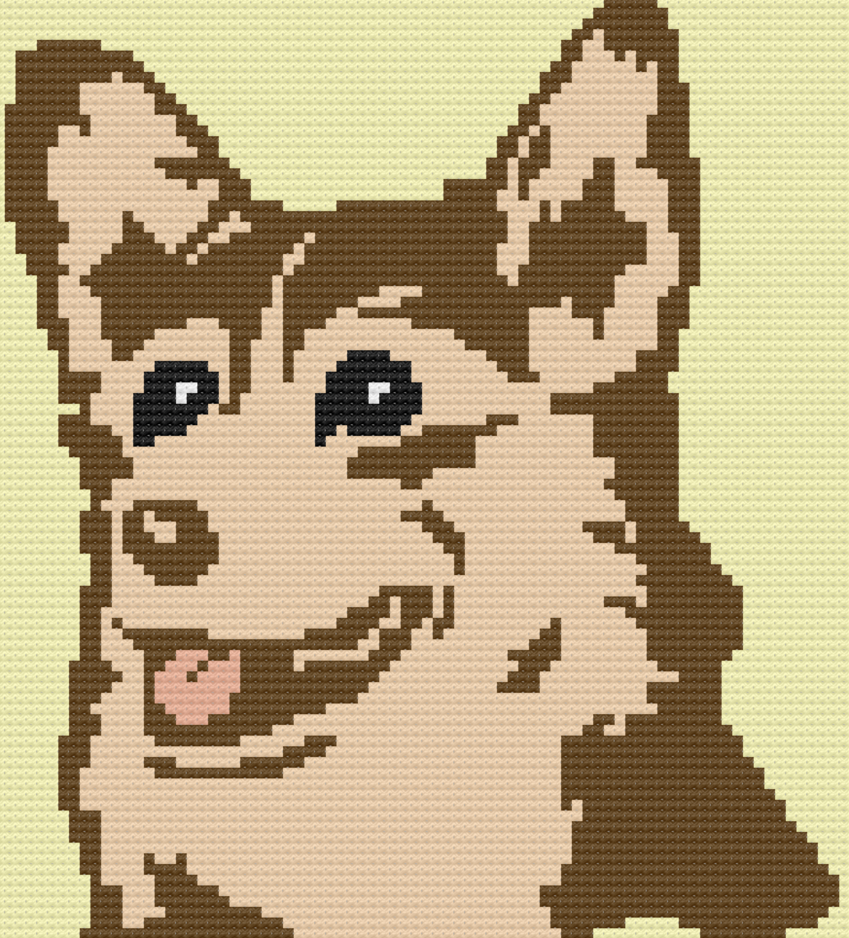 Corgi Afghan, C2C Crochet Pattern, Written Row by Row, Color Counts, Instant Download, C2C Graph, C2C Pattern, Graphgan Pattern, Corner to Corner, Graphgan, Crochet Pattern