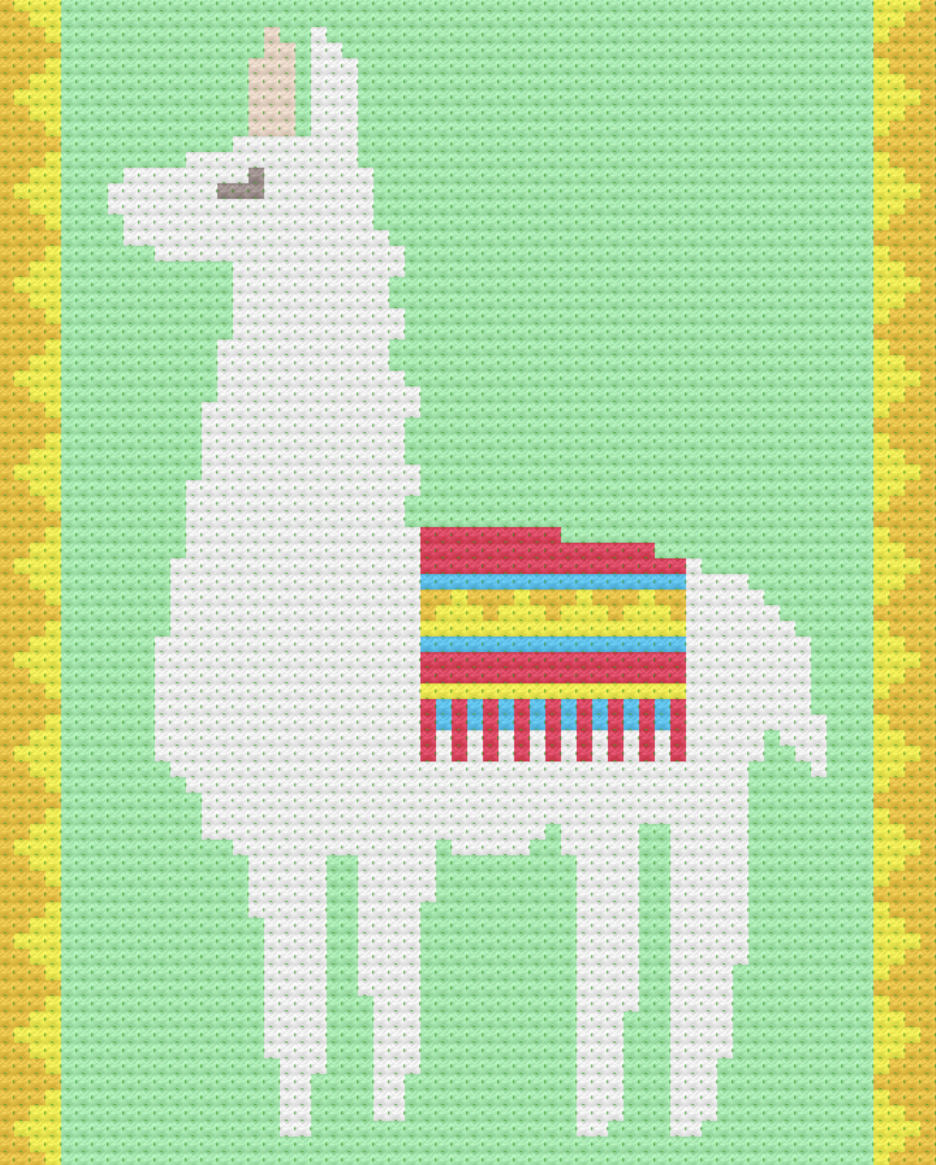 Llama Afghan, C2C Crochet Pattern, Written Row by Row, Color Counts, Instant Download, C2C Graph, C2C Pattern, Graphgan Pattern, Corner to Corner, Graphgan, Crochet Pattern