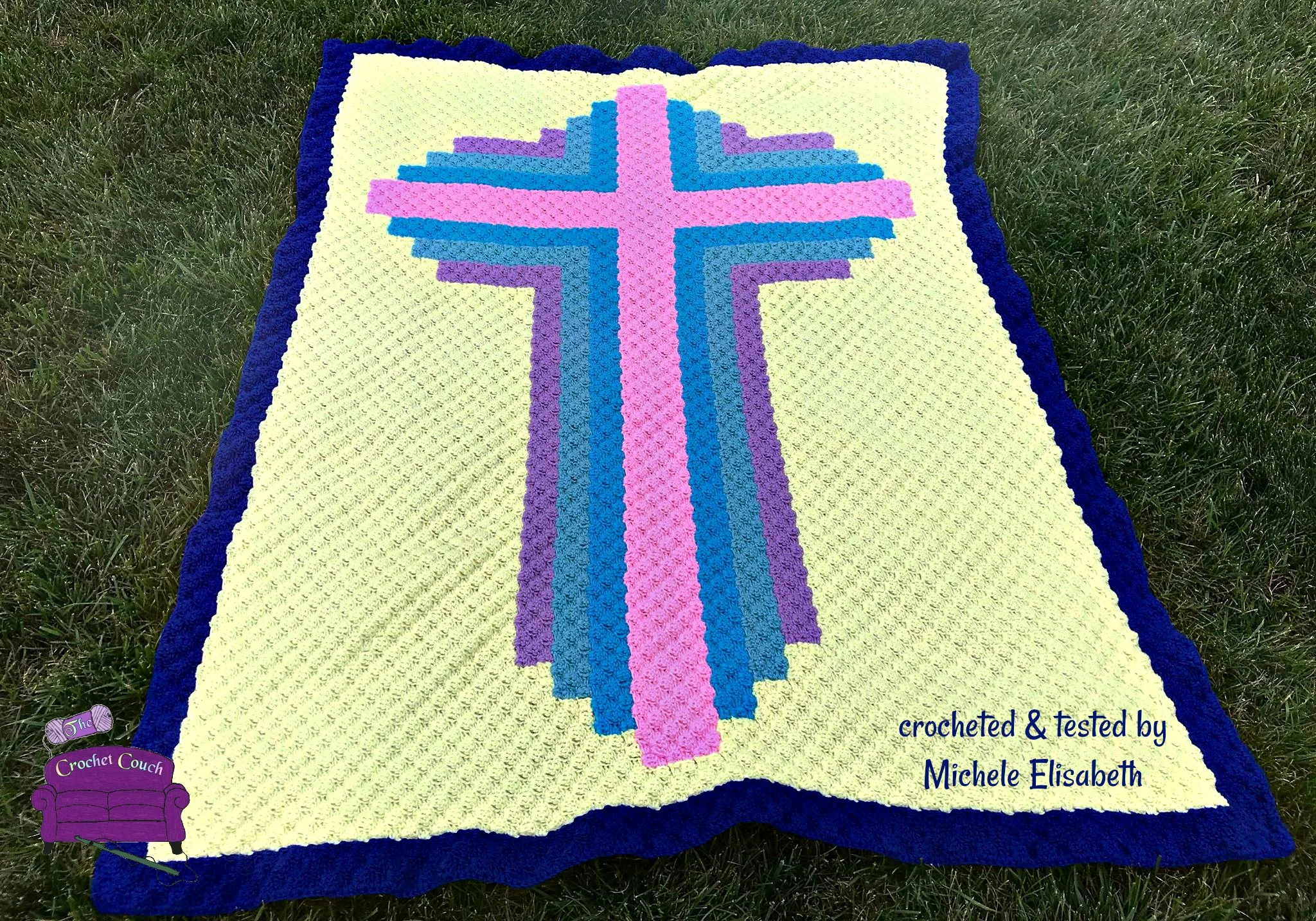 Cross Quilt Afghan, C2C Crochet Pattern, Written Row by Row, Color Counts, Instant Download, C2C Graph, C2C Pattern, Graphgan Pattern, Corner to Corner, Graphgan, Crochet Pattern