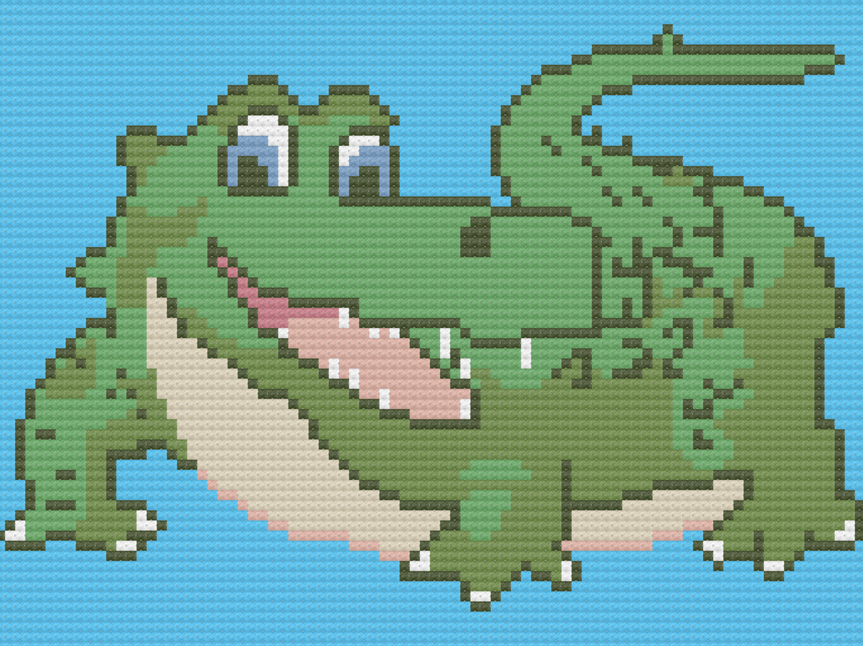 Alligator Kids Afghan, C2C Crochet Pattern, Written Row by Row, Color Counts, Instant Download, C2C Graph, C2C Pattern, Graphgan Pattern, Corner to Corner, Graphgan, Crochet Pattern