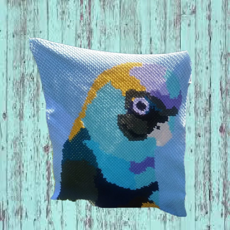 Pineapple Conure Afghan, C2C Crochet Pattern, Written Row by Row, Color Counts, Instant Download, C2C Graph, C2C Pattern, Graphgan Pattern, Corner to Corner, Graphgan, Crochet Pattern