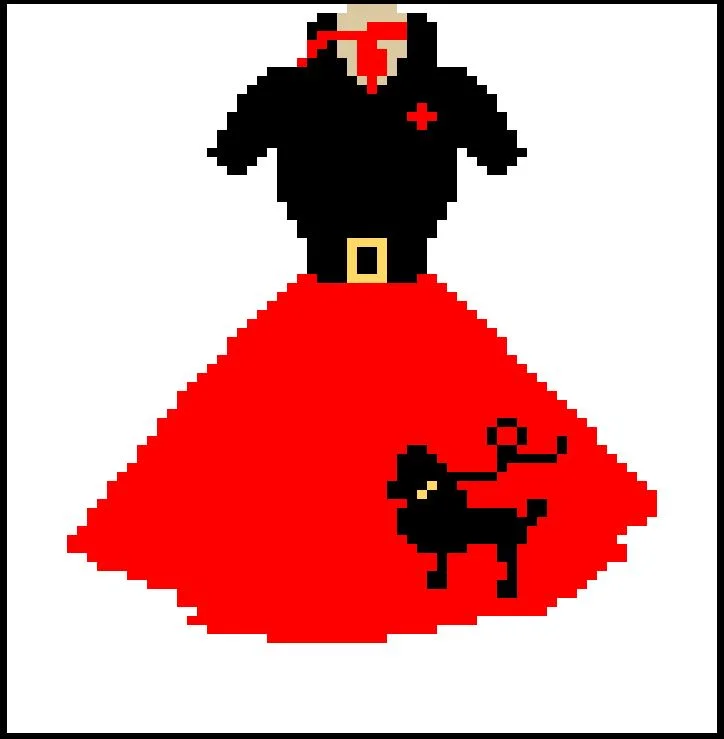 Poodle Skirt Afghan, C2C Crochet Pattern, Written Row by Row, Color Counts, Instant Download, C2C Graph, C2C Pattern, Graphgan Pattern, Corner to Corner, Graphgan, Crochet Pattern