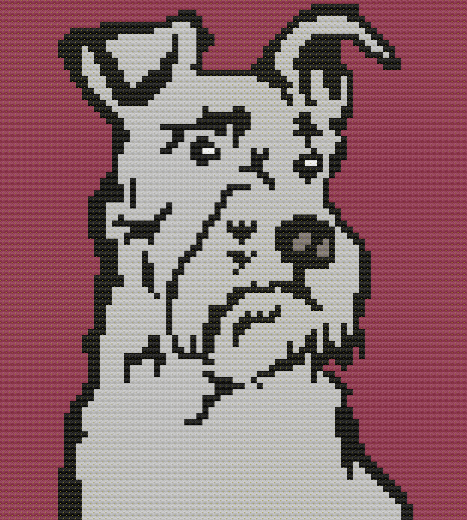 Schnauzer Afghan, C2C Crochet Pattern, Written Row by Row, Color Counts, Instant Download, C2C Graph, C2C Pattern, Graphgan Pattern, Corner to Corner, Graphgan, Crochet Pattern