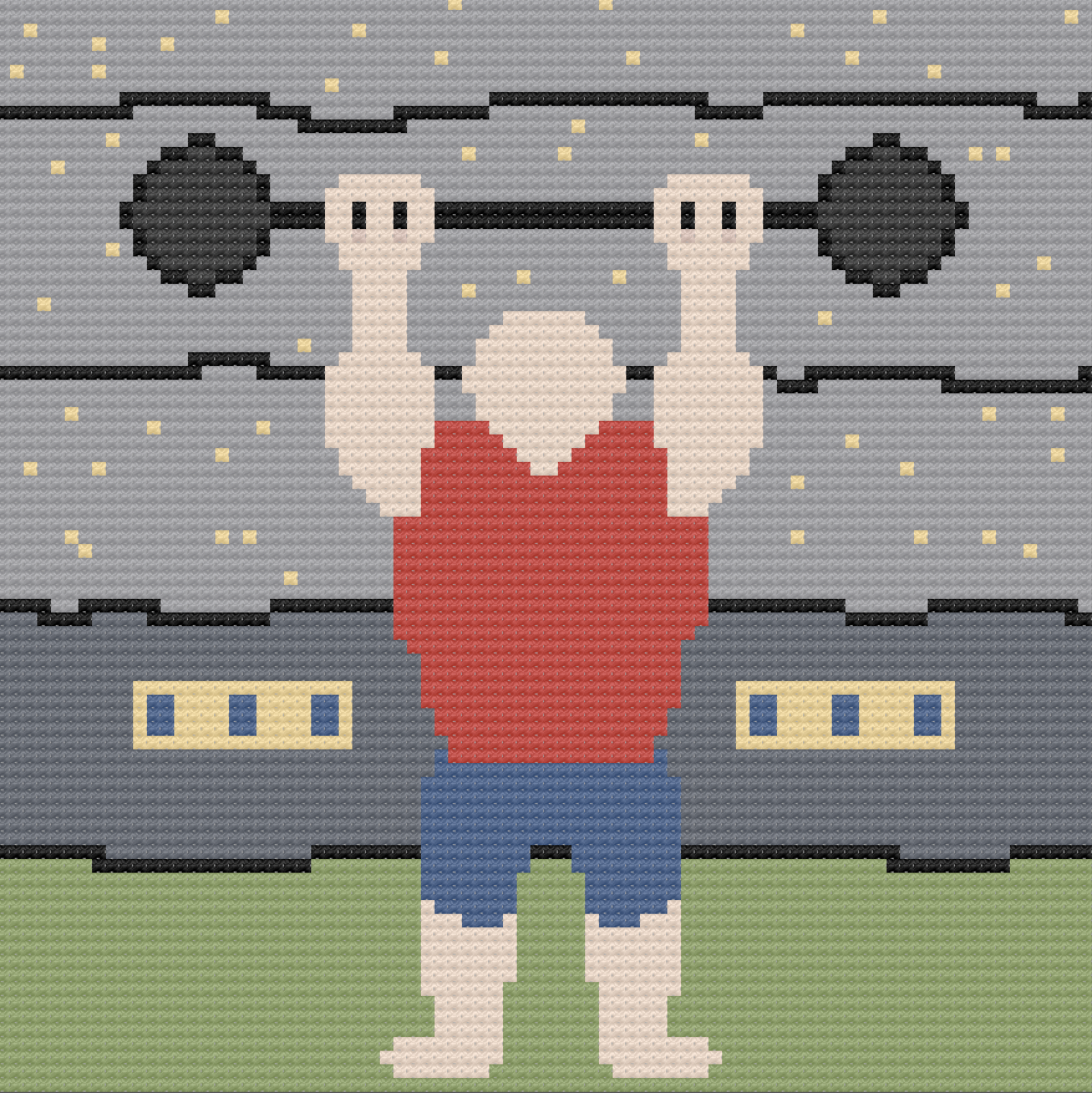 Body Building Afghan, C2C Crochet Pattern, Written Row by Row, Color Counts, Instant Download, C2C Graph, C2C Pattern, Graphgan Pattern, Corner to Corner, Graphgan, Crochet Pattern