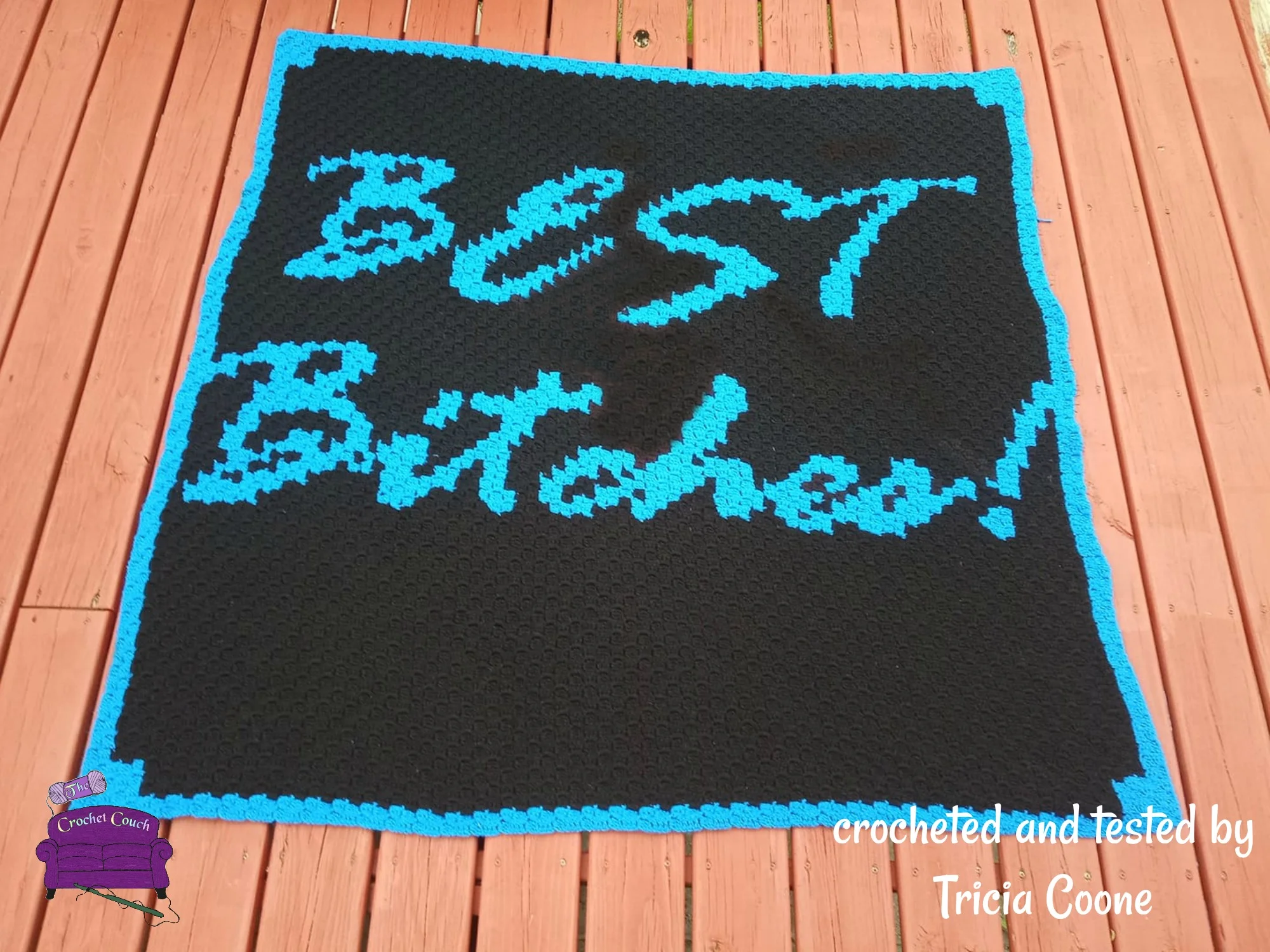 Best Bitches Afghan, C2C Crochet Pattern