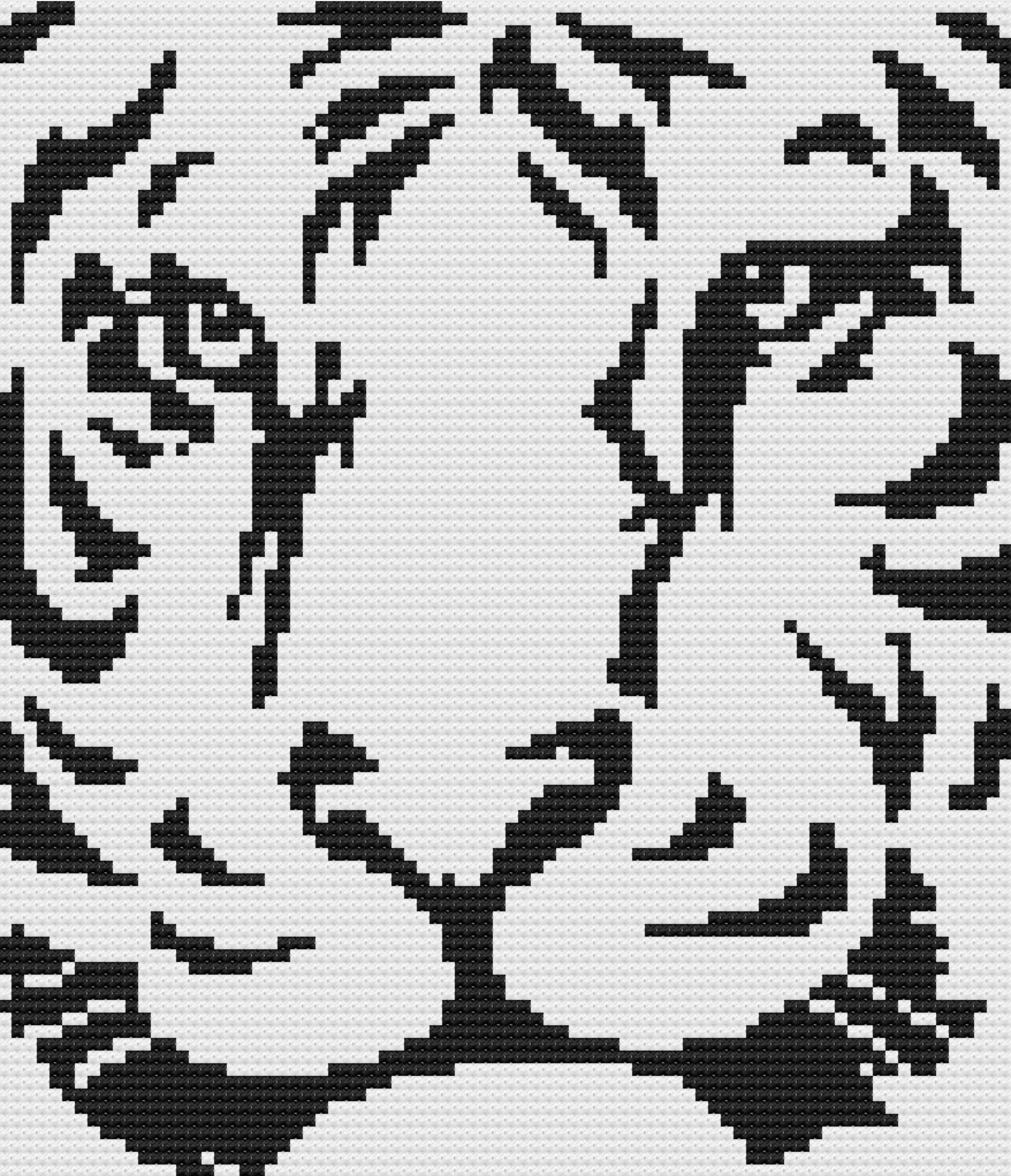 Tiger Afghan, Black and White, C2C Crochet Pattern, Written Row by Row, Color Counts, Instant Download, C2C Graph, C2C Pattern, Graphgan Pattern, Corner to Corner, Graphgan, Crochet Pattern