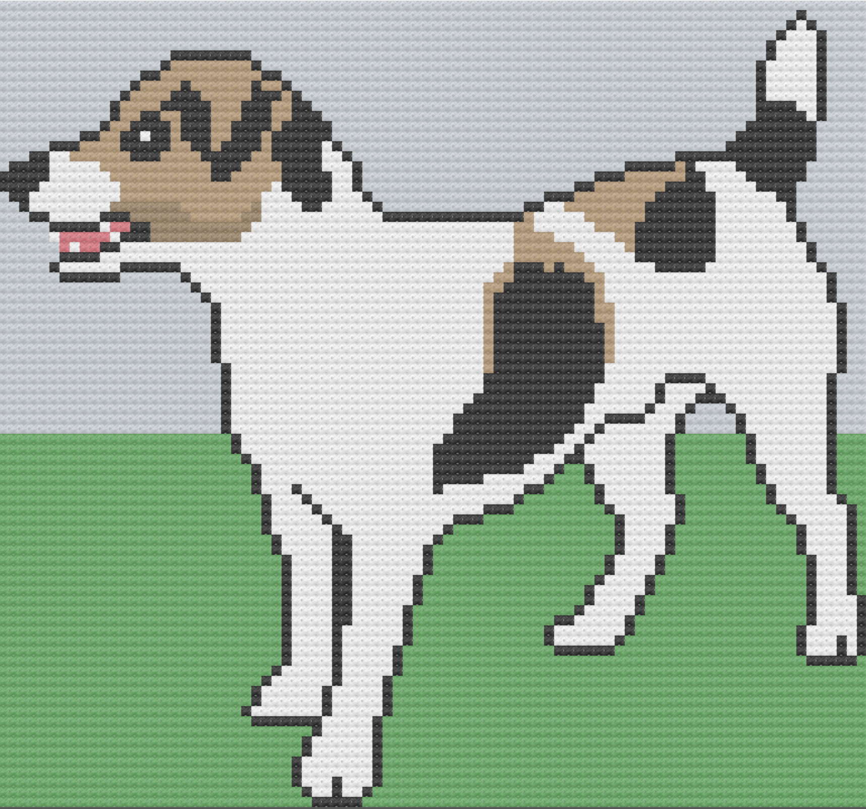 Jack Russell Afghan, C2C Crochet Pattern, Written Row by Row, Color Counts, Instant Download, C2C Graph, C2C Pattern, Graphgan Pattern, Corner to Corner, Graphgan, Crochet Pattern