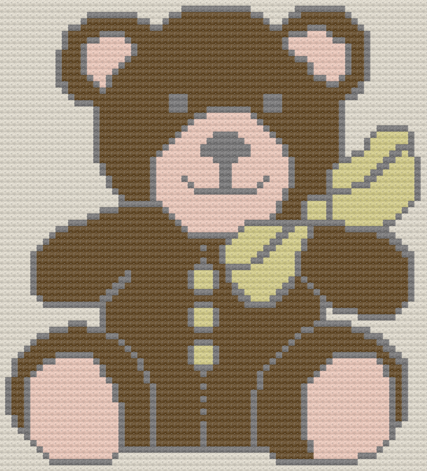 Teddy Bear Baby Afghan, C2C Crochet Pattern, Written Row by Row, Color Counts, Instant Download, C2C Graph, C2C Pattern, Graphgan Pattern, Corner to Corner, Graphgan, Crochet Pattern