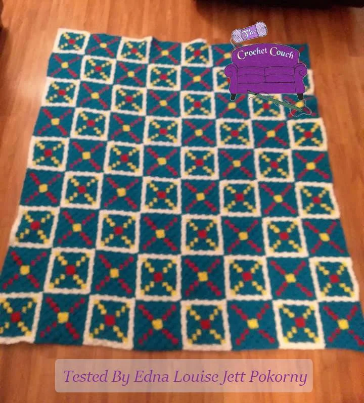 Wrapped in Hugs Afghan, C2C Crochet Pattern