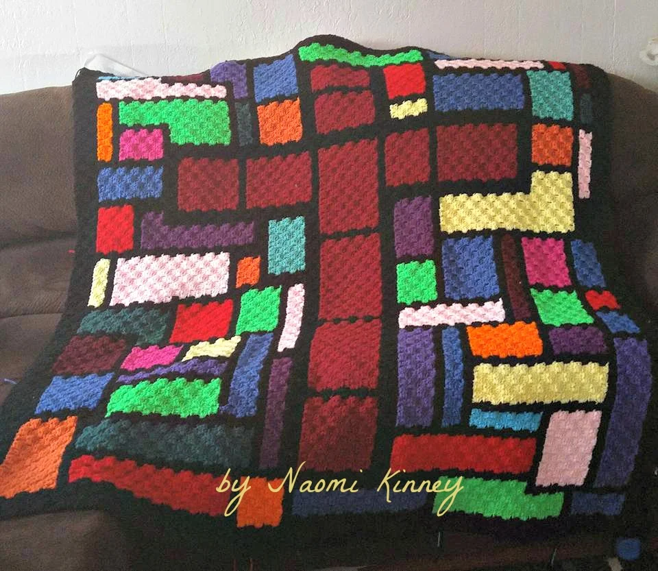 Stained Glass Cross Afghan, C2C Crochet Pattern, Written Row by Row, Color Counts, Instant Download, C2C Graph, C2C Pattern, Graphgan Pattern, Corner to Corner, Graphgan, Crochet Pattern