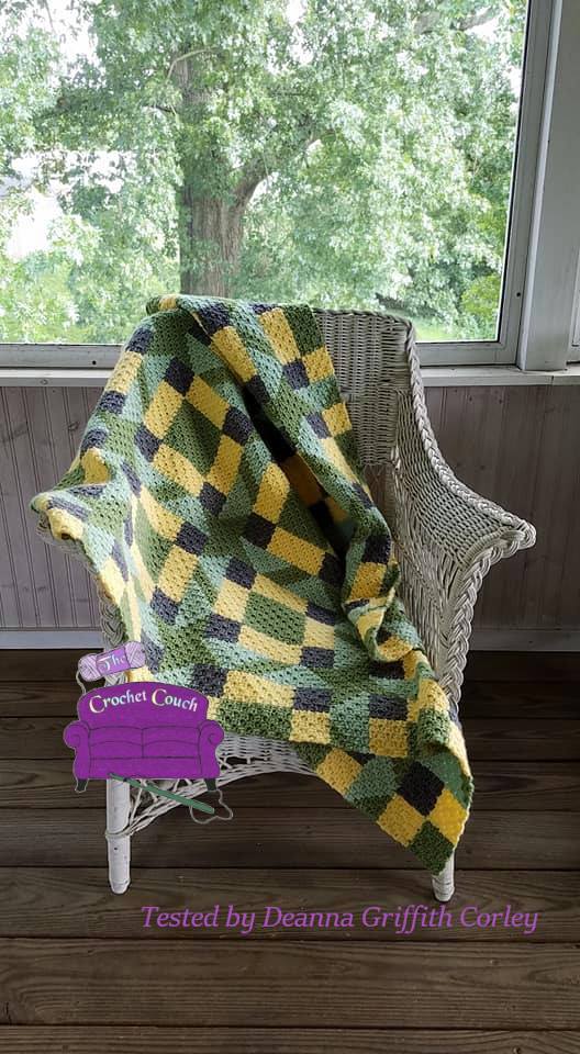 Melissa Quilt Afghan, C2C Crochet Pattern