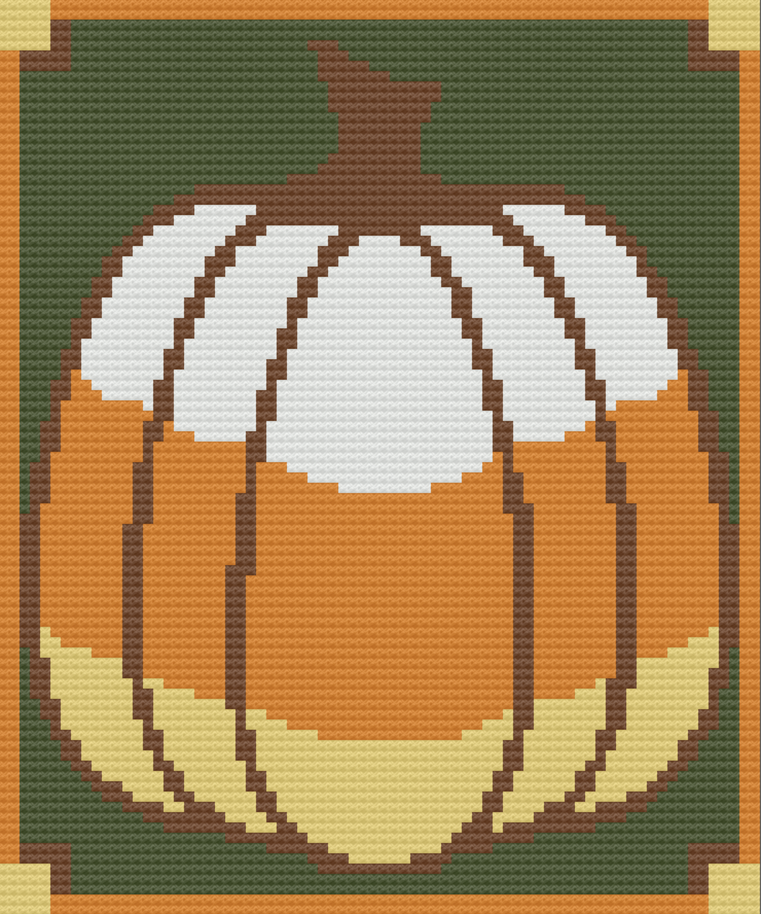 Candy Corn Pumpkin Afghan, C2C Crochet Pattern, Written Row by Row, Color Counts, Instant Download, C2C Graph, C2C Pattern, Graphgan Pattern, Corner to Corner, Graphgan, Crochet Pattern