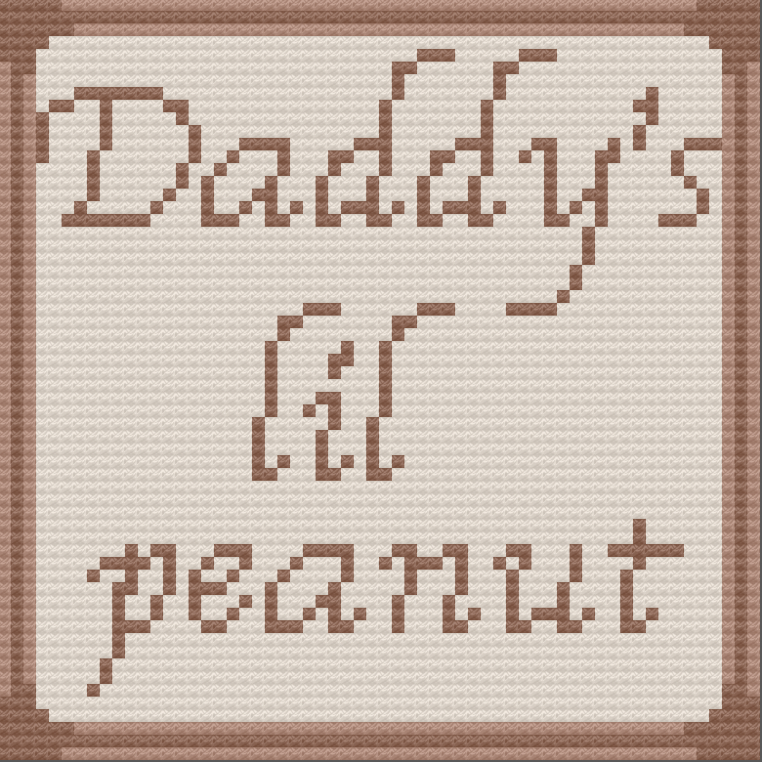 Daddy’s Lil Peanut Baby Afghan, C2C Crochet Pattern, Written Row by Row, Color Counts, Instant Download, C2C Graph, C2C Pattern, Graphgan Pattern, Corner to Corner, Graphgan, Crochet Pattern